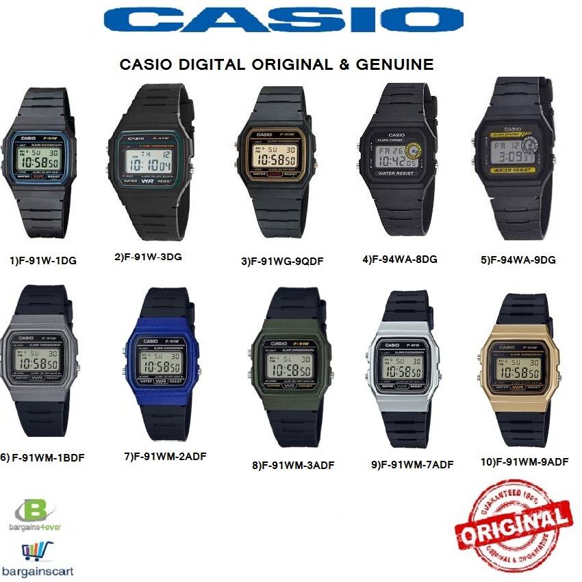 casio f series watches