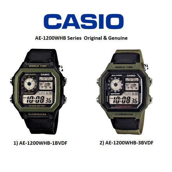 Casio Ae 1200whb 3bvdf 1bvdf Original Genuine Watch