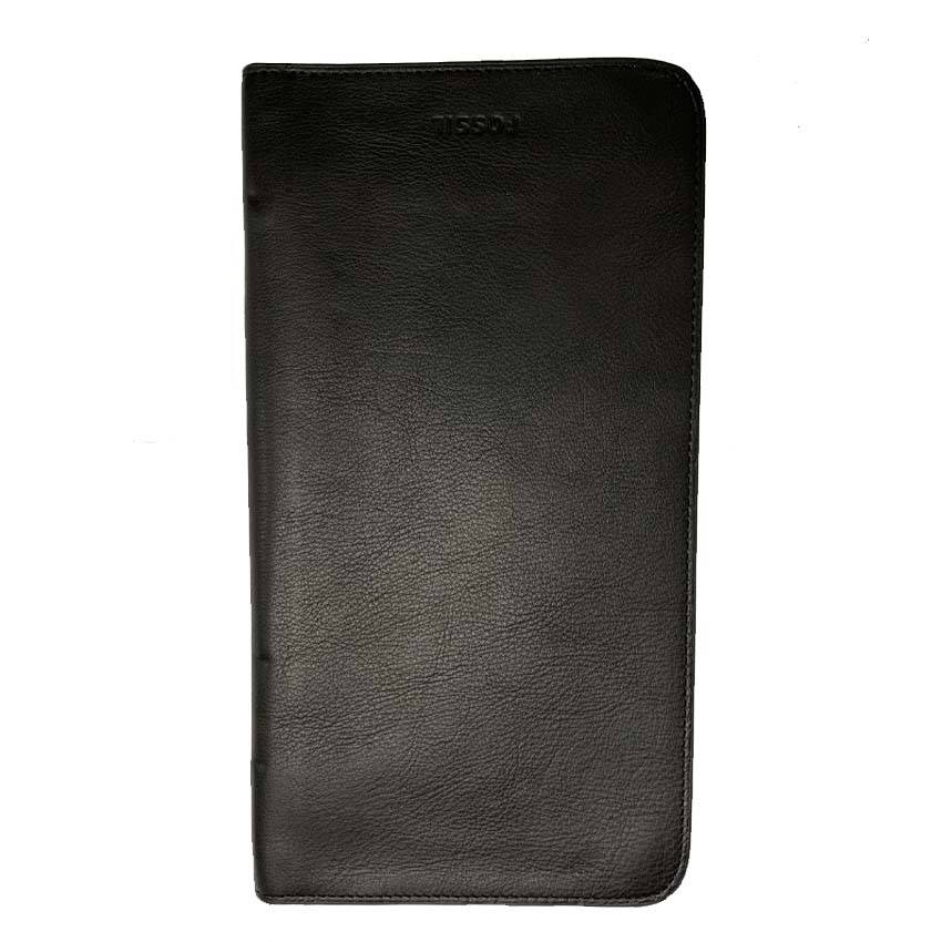 Fossil Men's Multi Zip Passport Case Black MLG0334001