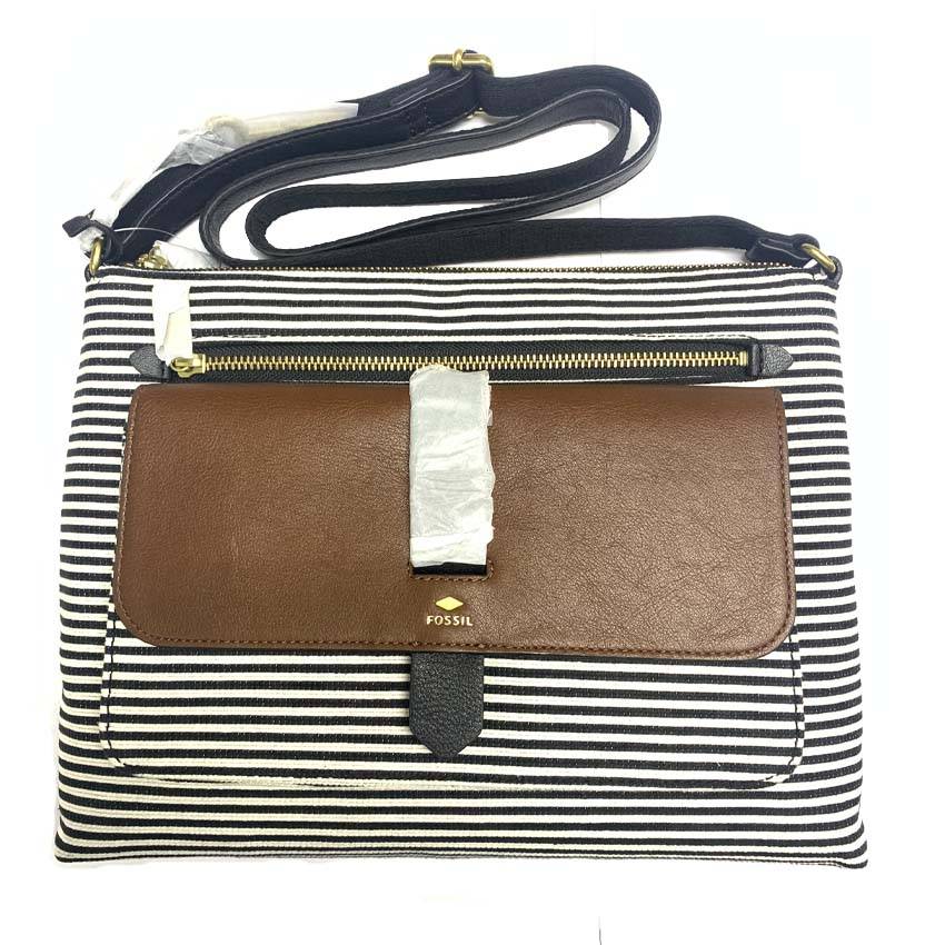 Fossil Kinley Crossbody Black Stripe ZB7227080