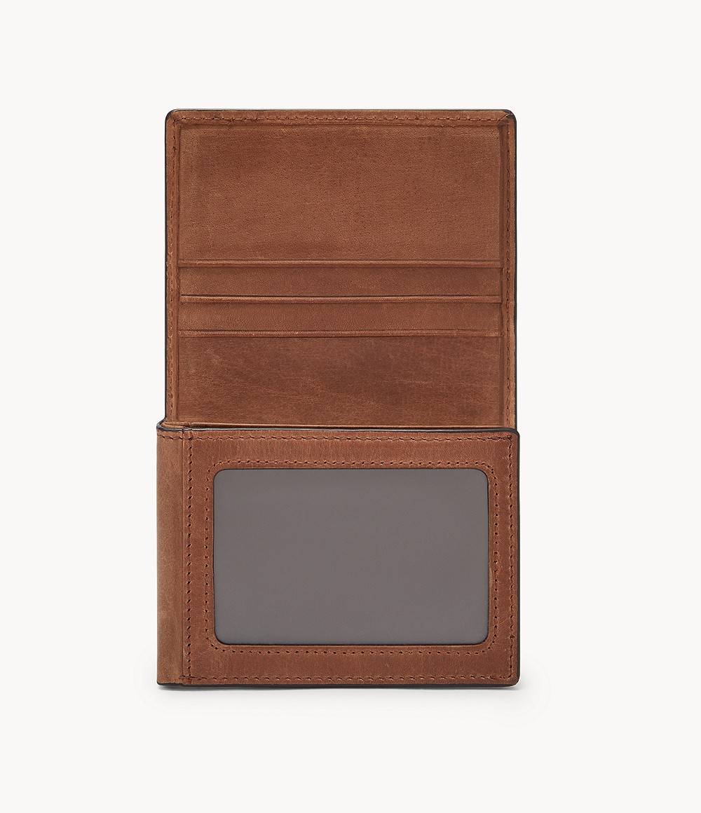 Fossil Men's Derrick Execufold Wallet - Genuine Leather, RFID? Multiple Card Slots, Bill Compartment - View #12