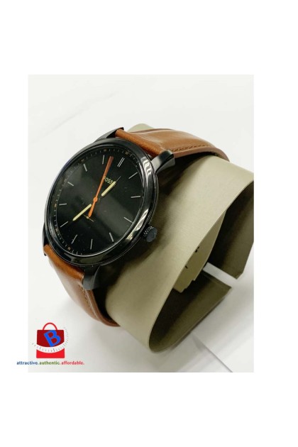 Fossil FS5305 The Minimalist Slim Three-Hand Light Brown Leather Watch