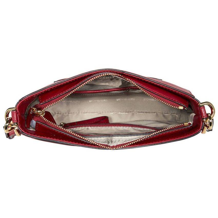 michael kors gloria leather messenger