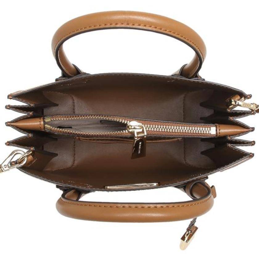 brown leather crossbody bag small
