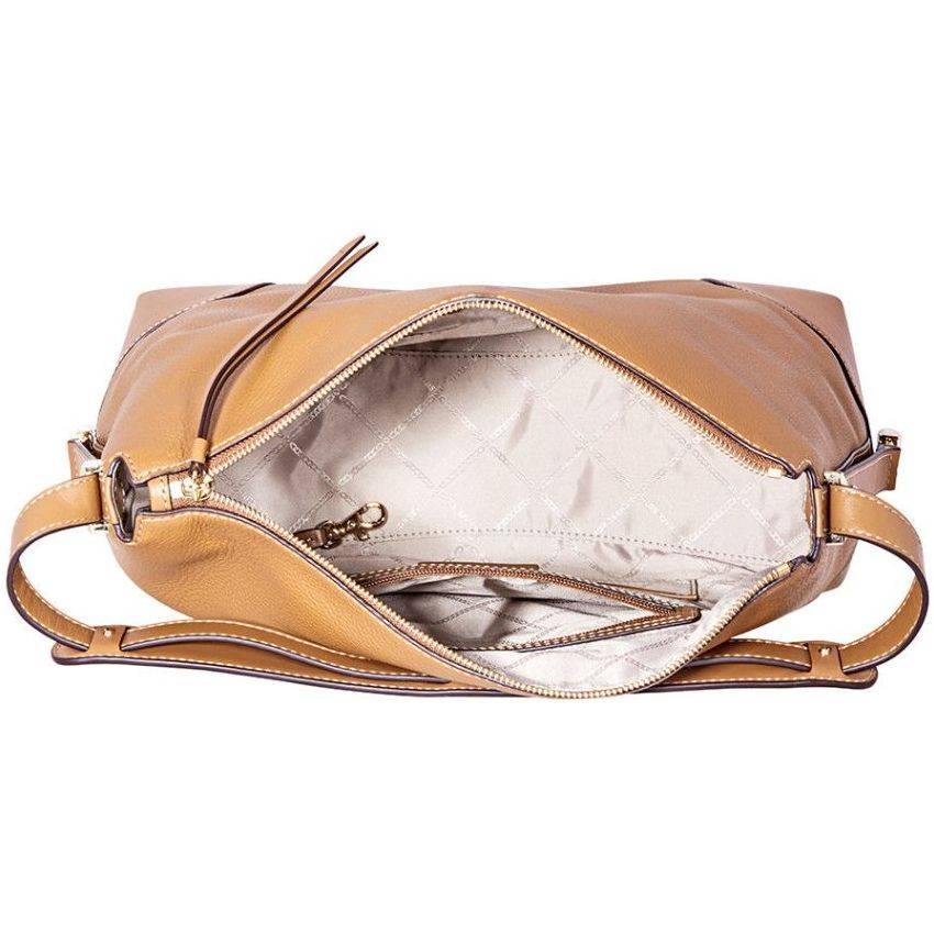 michael kors crosby large pebbled leather shoulder bag