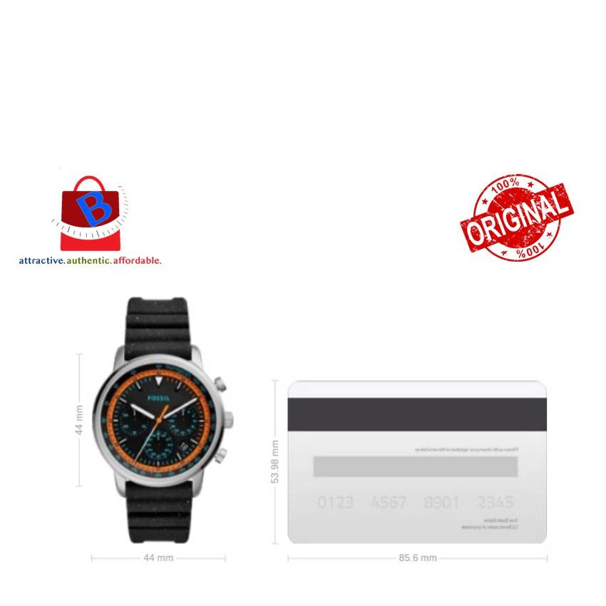 goodwin chronograph black silicone watch