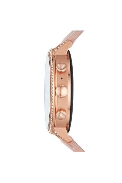 smartwatch fossil venture hr blush leather ftw6015