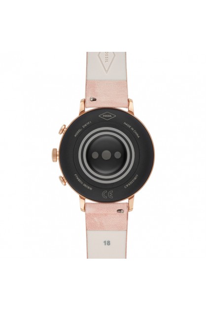 smartwatch fossil venture hr blush leather ftw6015