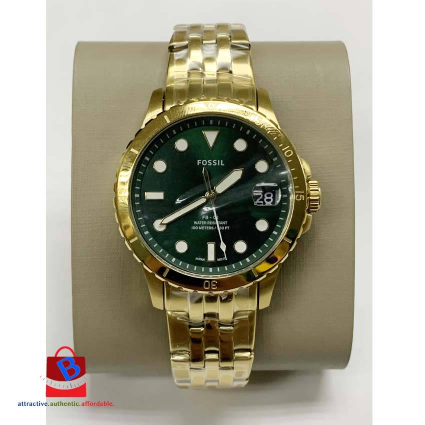 Date Gold-Tone Stainless Steel Watch