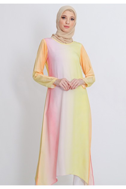 chinese dress ladies Zehna Pink Organza Luxurious Dress With Bisser Beaded Details For Musl   Bazar Al Haya