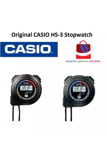 Casio Original Digital HS-3V-1R HS-3V-1BR Stopwatch Running Timer