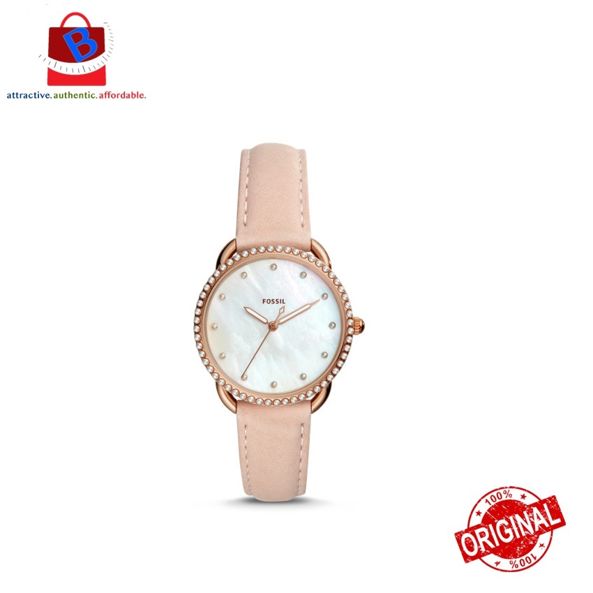 Fossil Es4546 Tailor Three Hand Blush Leather Watch - Fossil Leather Watch Care Fossil Es4546 Tailor Three Hand Blush Leather Watch - Fossil Leather Watch Care